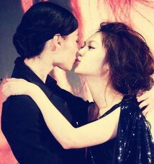 女明星舌吻,女明星激情舌吻瞬间曝光